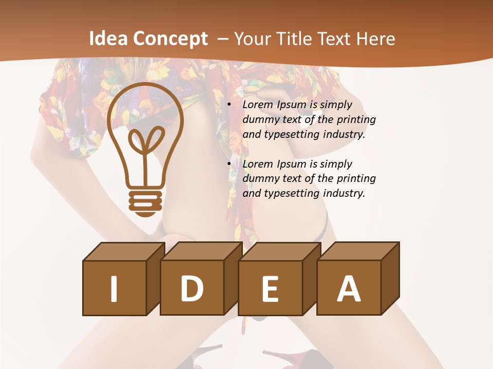 Healthy Style Caucasian PowerPoint Template