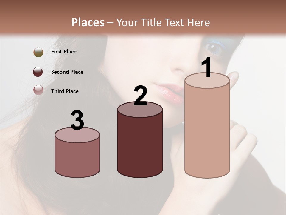 Face Gray Makeup PowerPoint Template