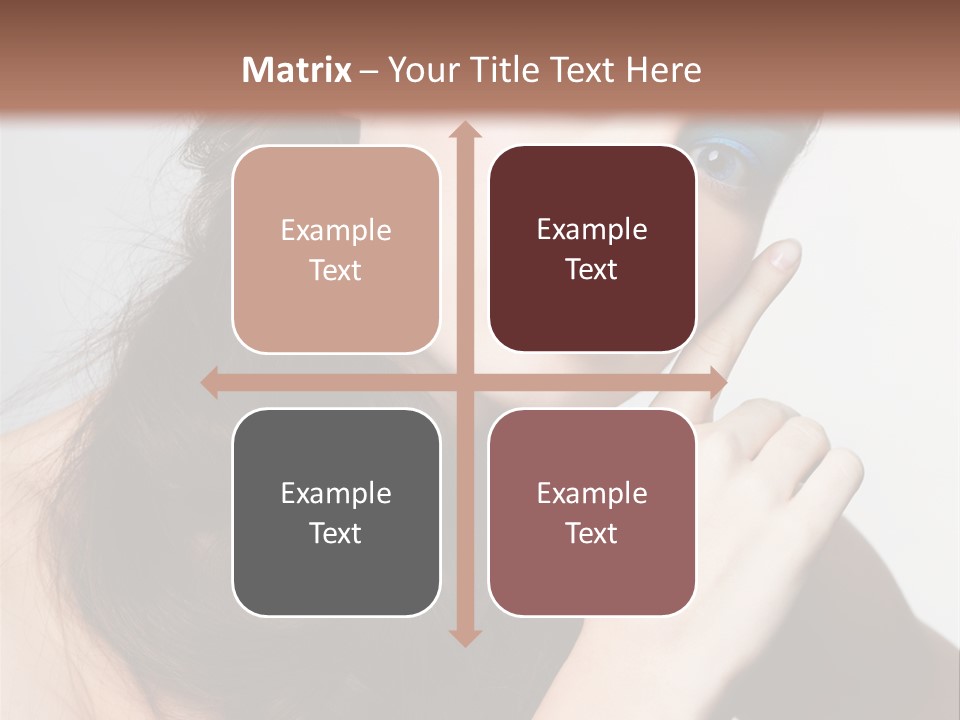 Face Gray Makeup PowerPoint Template