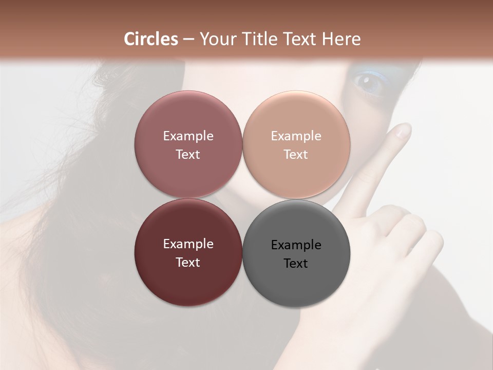 Face Gray Makeup PowerPoint Template