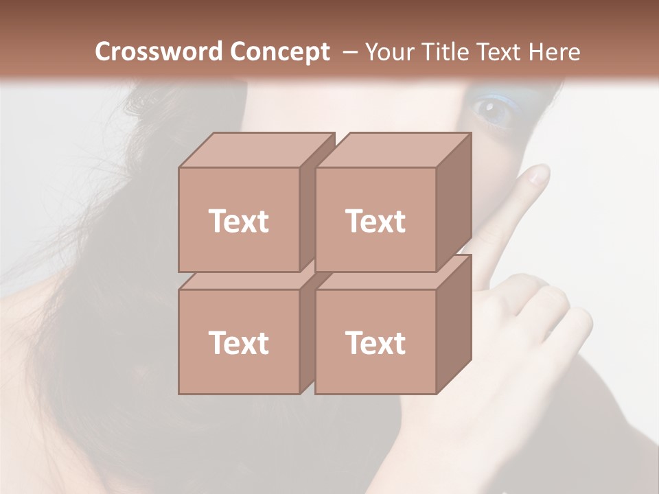 Face Gray Makeup PowerPoint Template