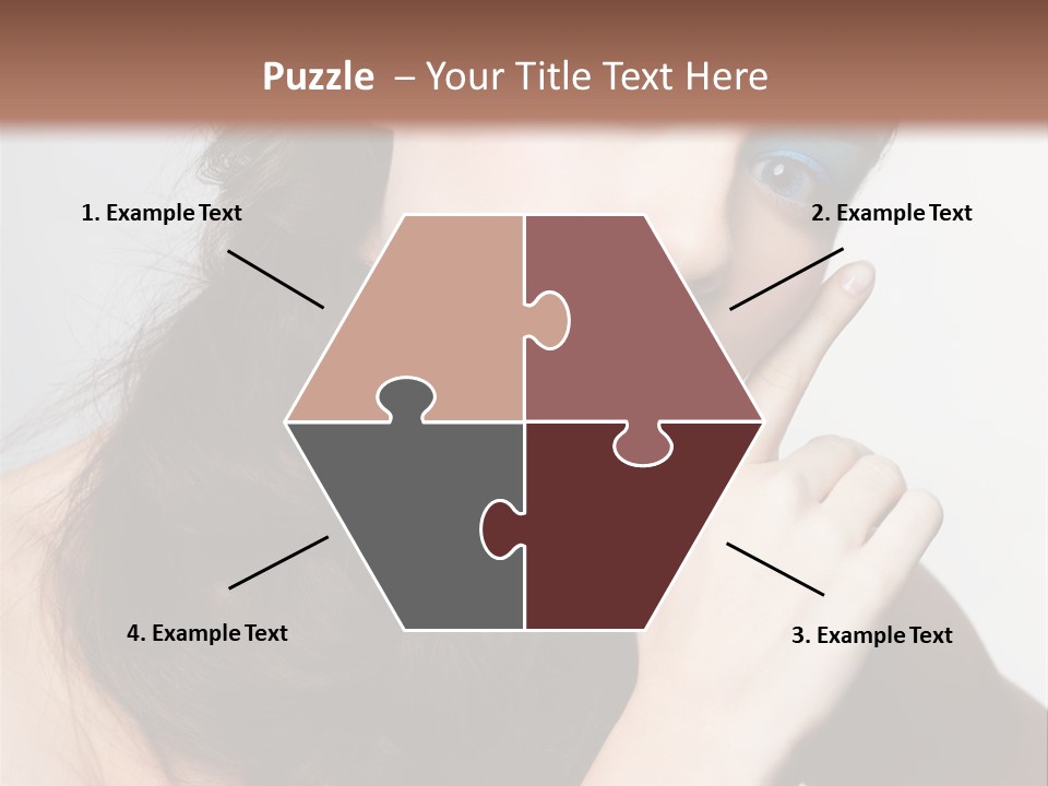 Face Gray Makeup PowerPoint Template