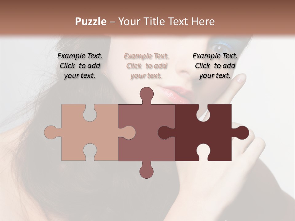 Face Gray Makeup PowerPoint Template