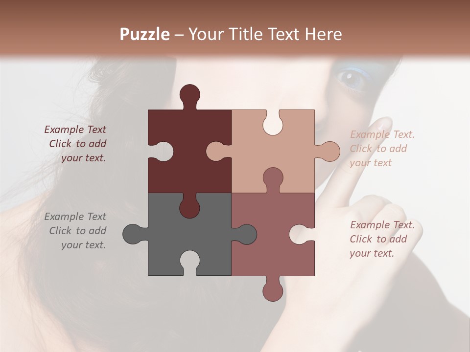 Face Gray Makeup PowerPoint Template