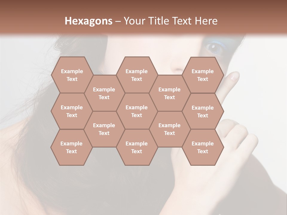 Face Gray Makeup PowerPoint Template