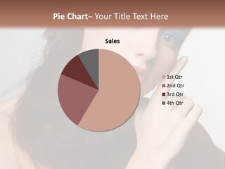 Face Gray Makeup PowerPoint Template