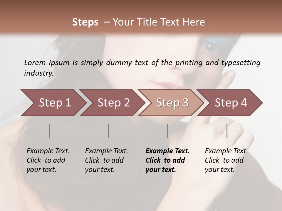 Face Gray Makeup PowerPoint Template