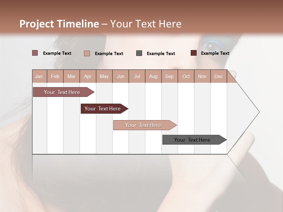 Face Gray Makeup PowerPoint Template