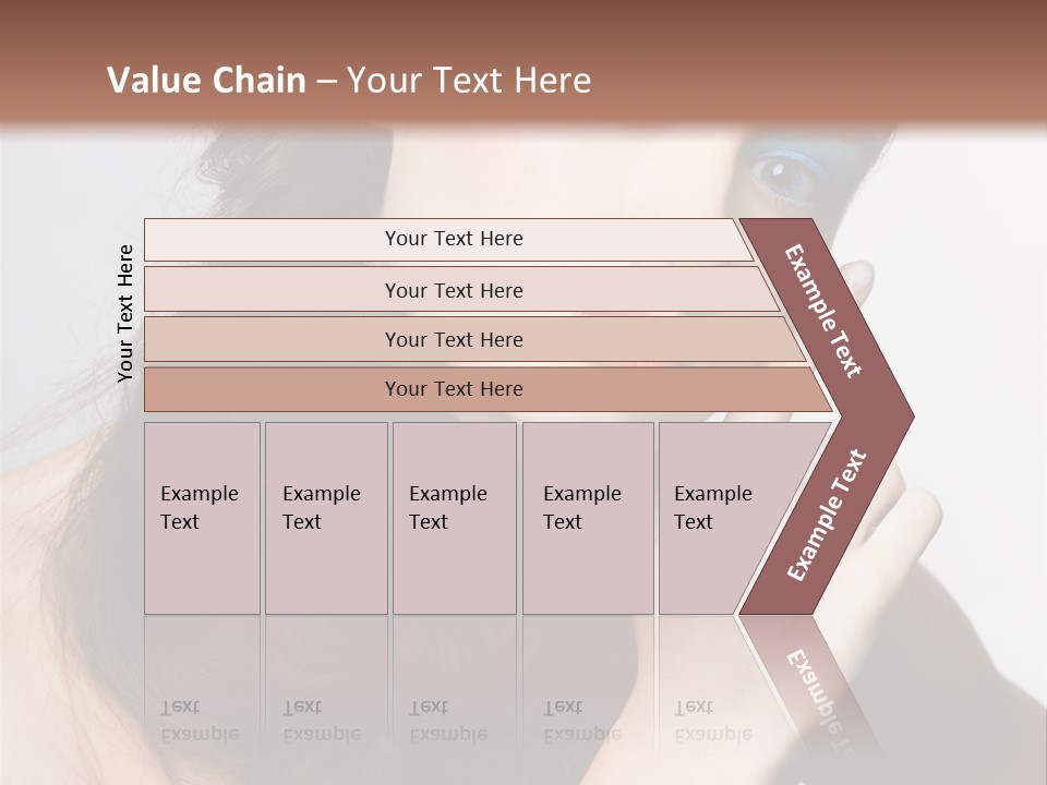 Face Gray Makeup PowerPoint Template