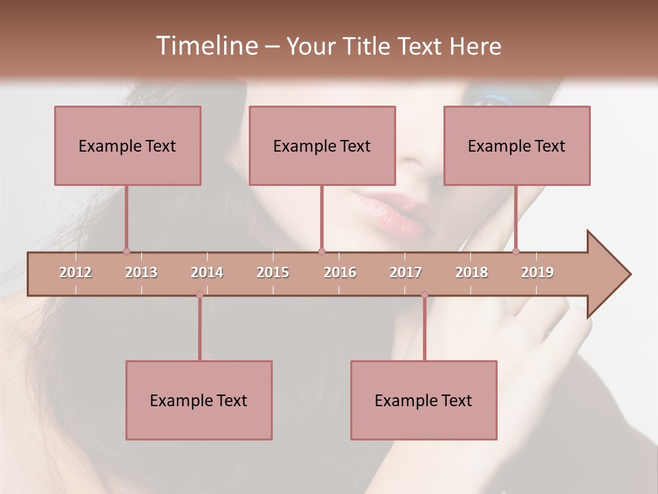 Face Gray Makeup PowerPoint Template