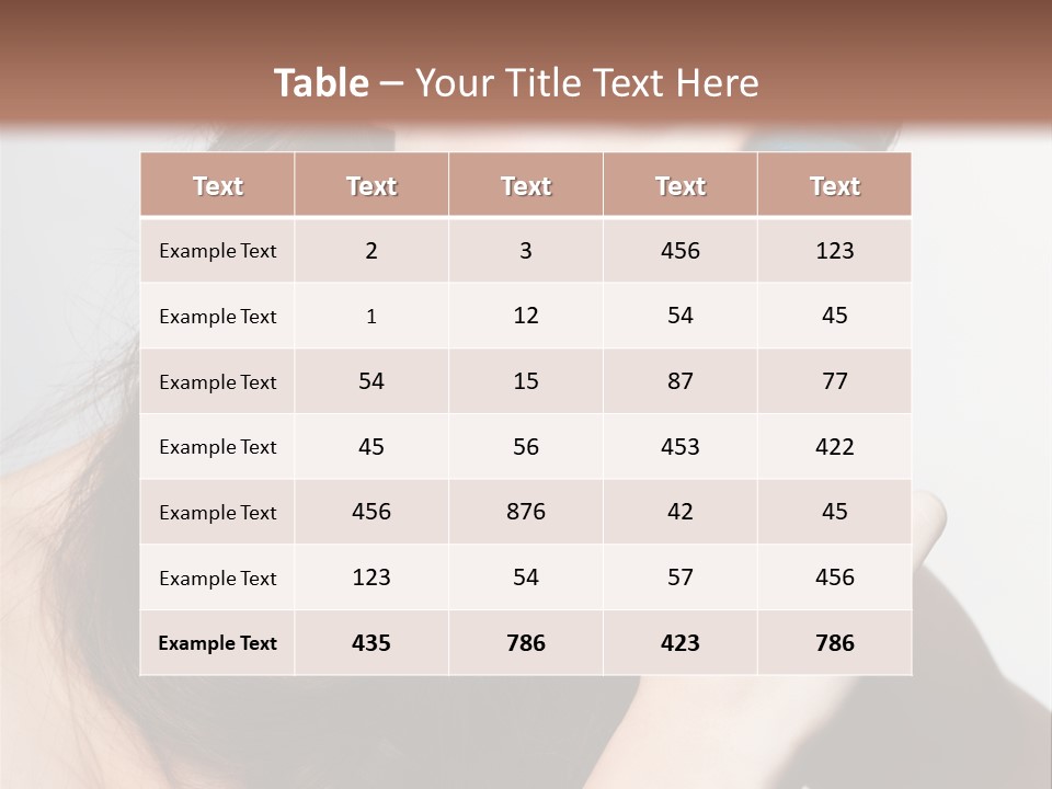 Face Gray Makeup PowerPoint Template