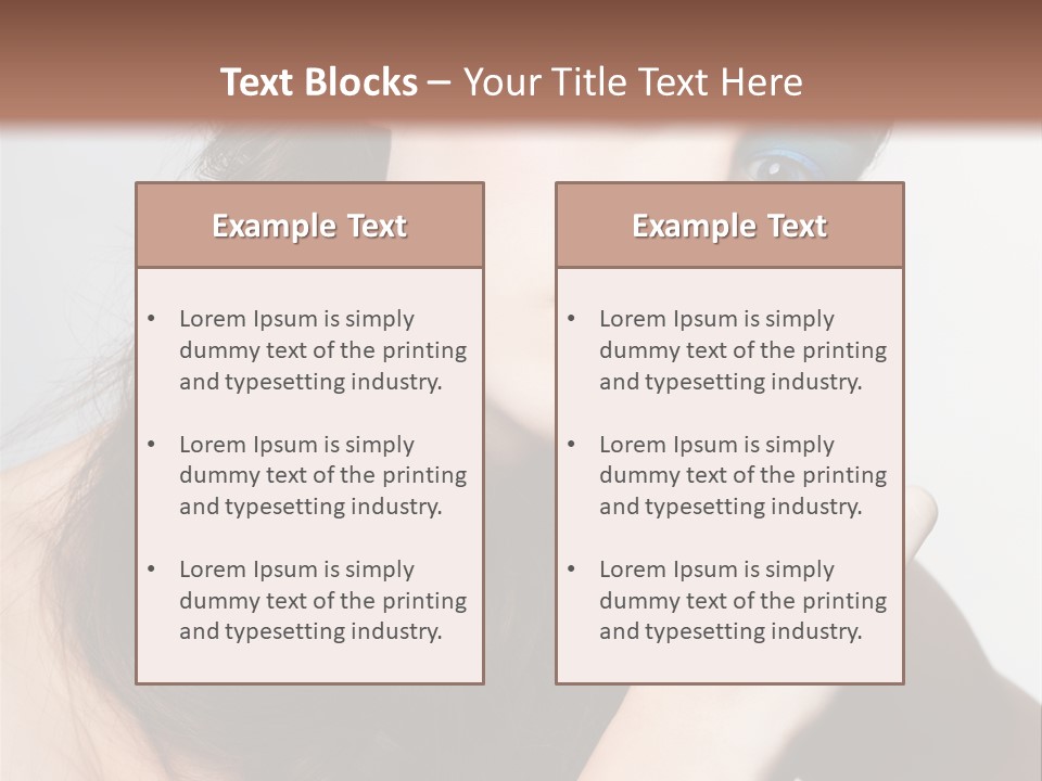 Face Gray Makeup PowerPoint Template