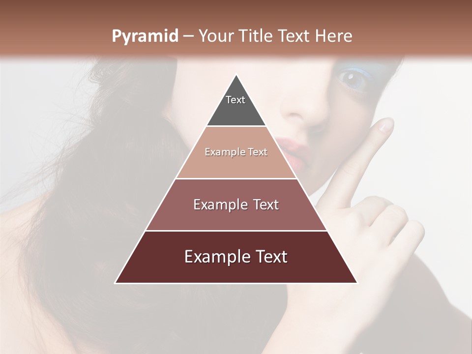 Face Gray Makeup PowerPoint Template