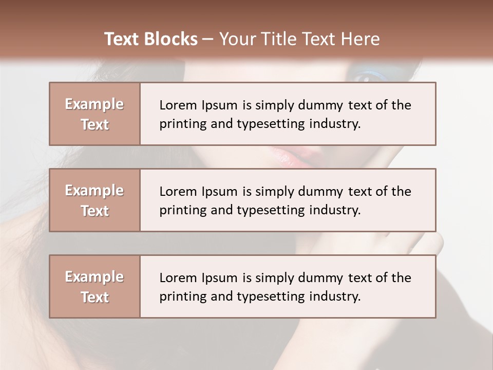 Face Gray Makeup PowerPoint Template