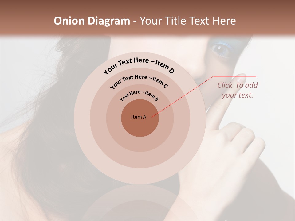 Face Gray Makeup PowerPoint Template