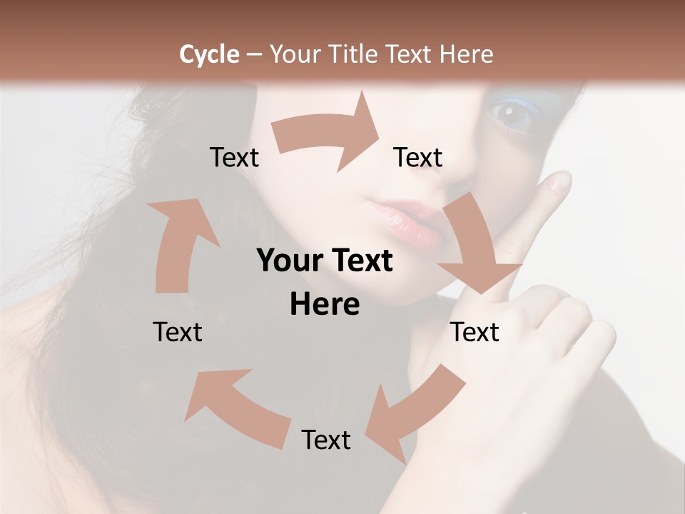 Face Gray Makeup PowerPoint Template