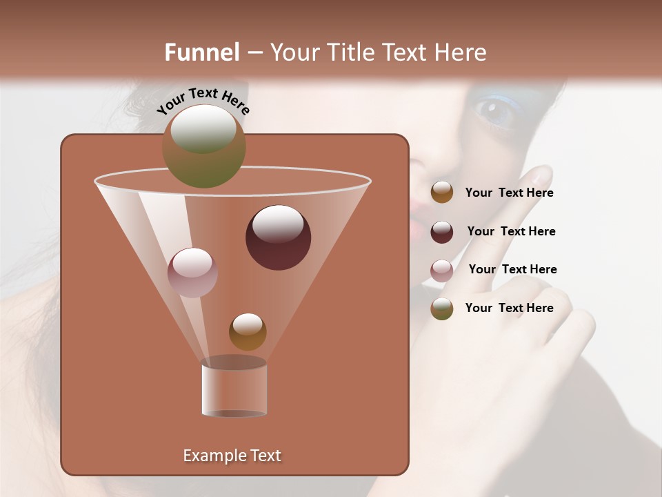 Face Gray Makeup PowerPoint Template