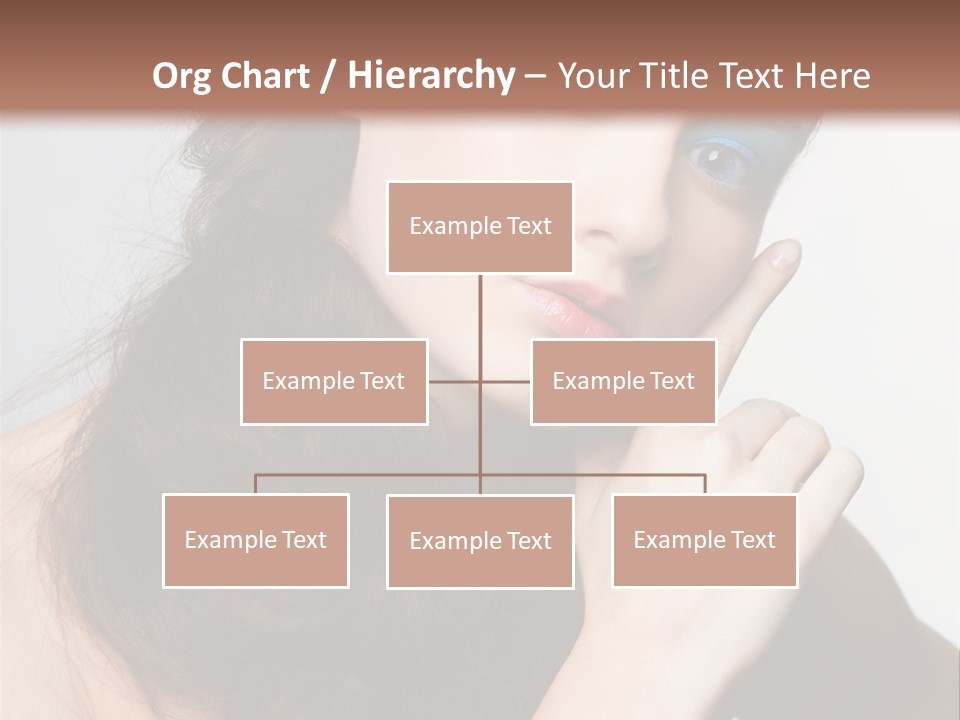 Face Gray Makeup PowerPoint Template