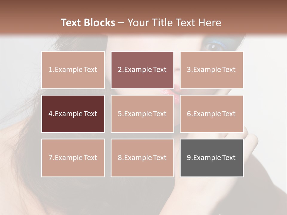 Face Gray Makeup PowerPoint Template