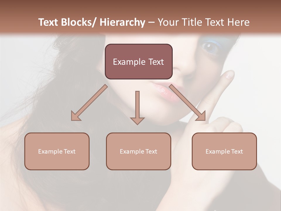 Face Gray Makeup PowerPoint Template