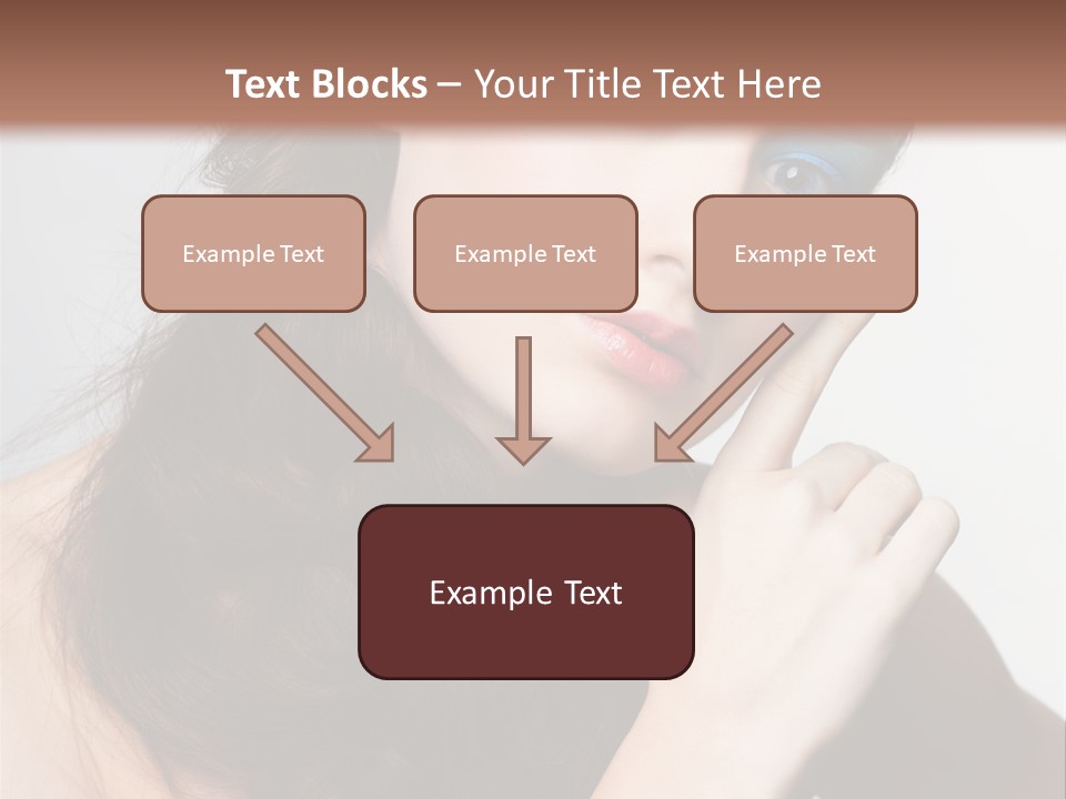 Face Gray Makeup PowerPoint Template
