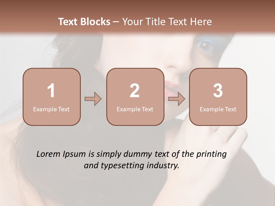 Face Gray Makeup PowerPoint Template