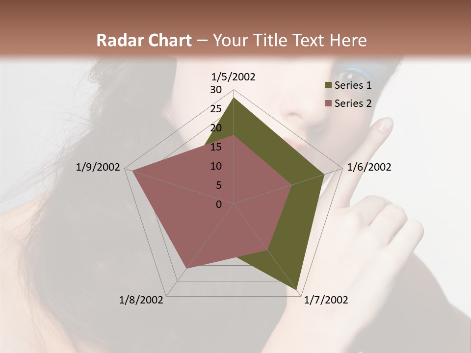 Face Gray Makeup PowerPoint Template