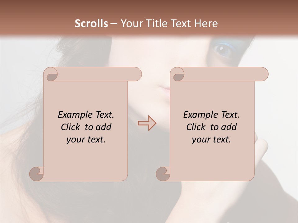 Face Gray Makeup PowerPoint Template
