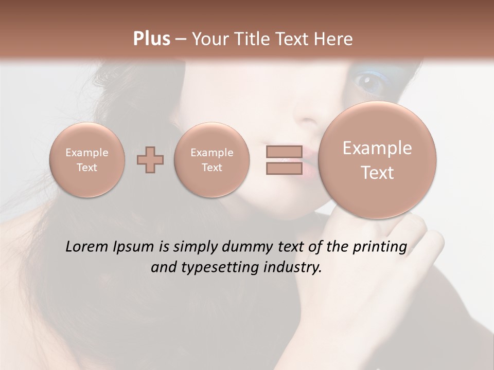 Face Gray Makeup PowerPoint Template