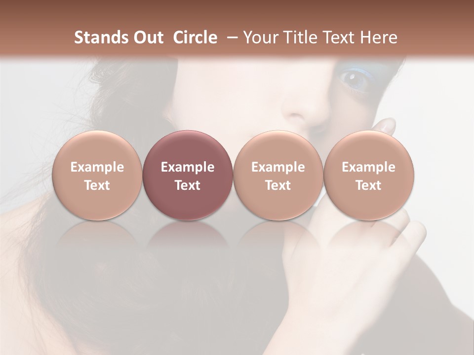 Face Gray Makeup PowerPoint Template