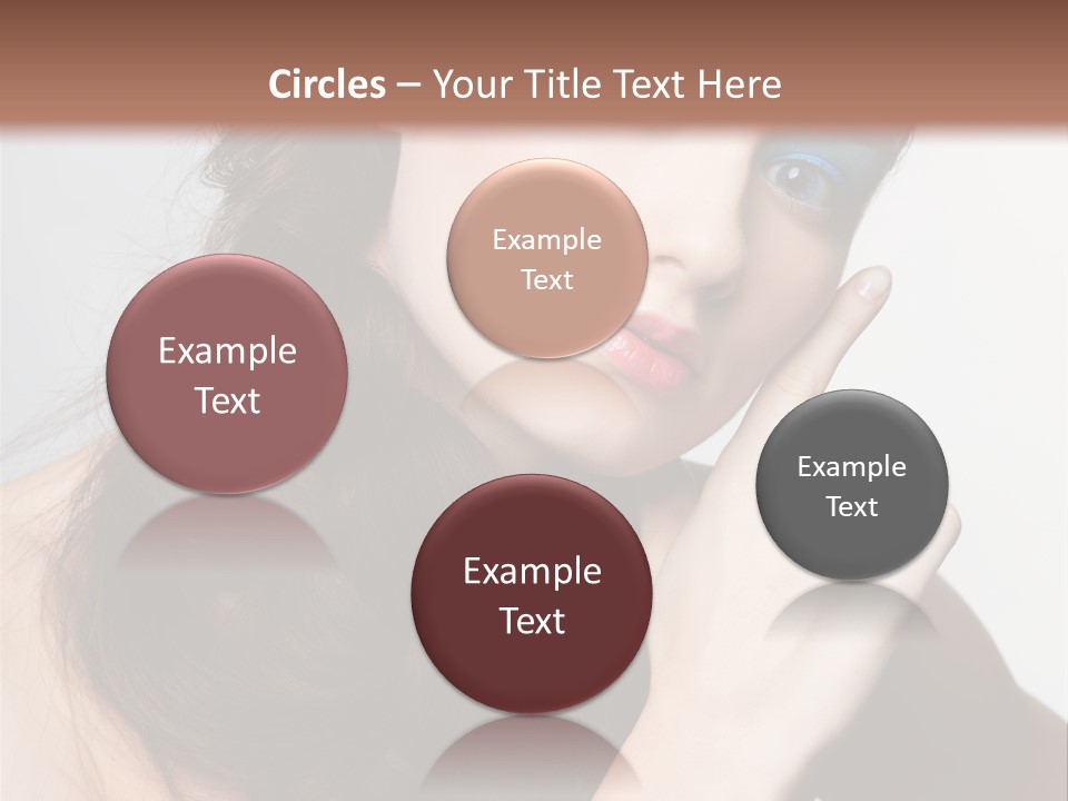 Face Gray Makeup PowerPoint Template