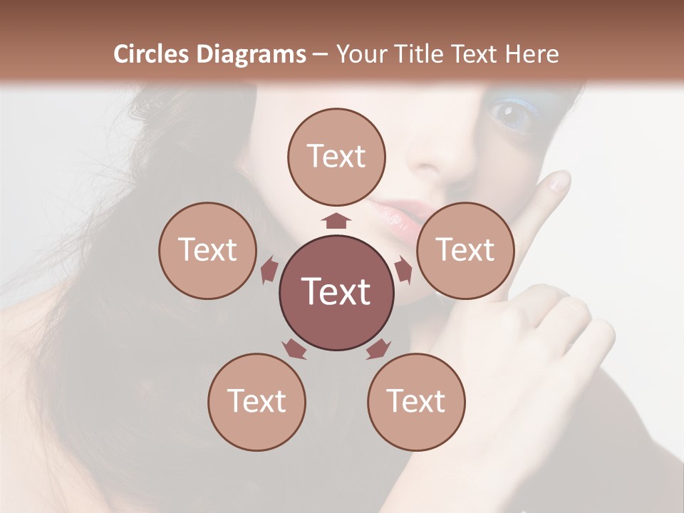 Face Gray Makeup PowerPoint Template