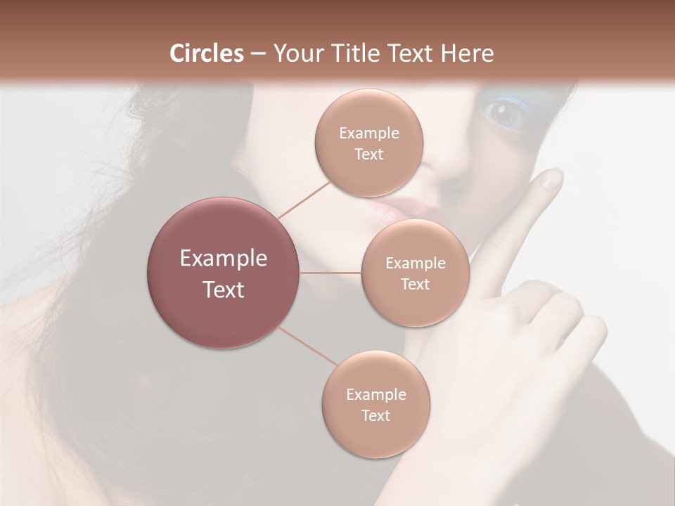 Face Gray Makeup PowerPoint Template