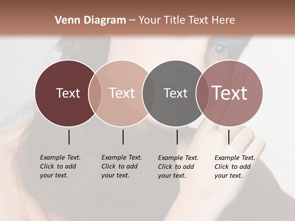 Face Gray Makeup PowerPoint Template