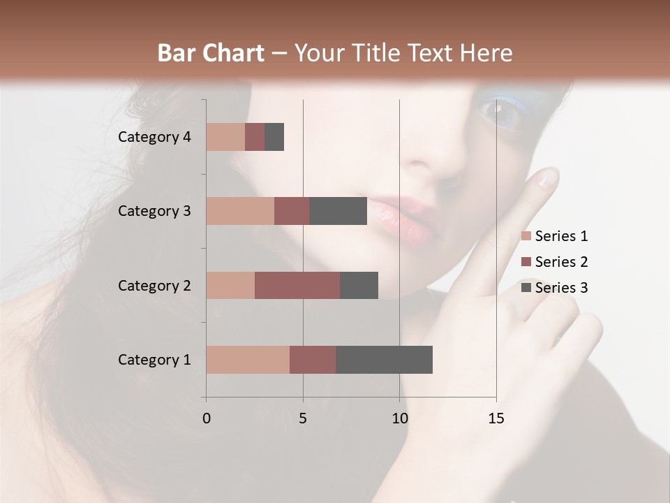 Face Gray Makeup PowerPoint Template