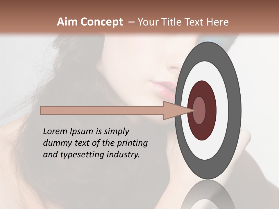 Face Gray Makeup PowerPoint Template