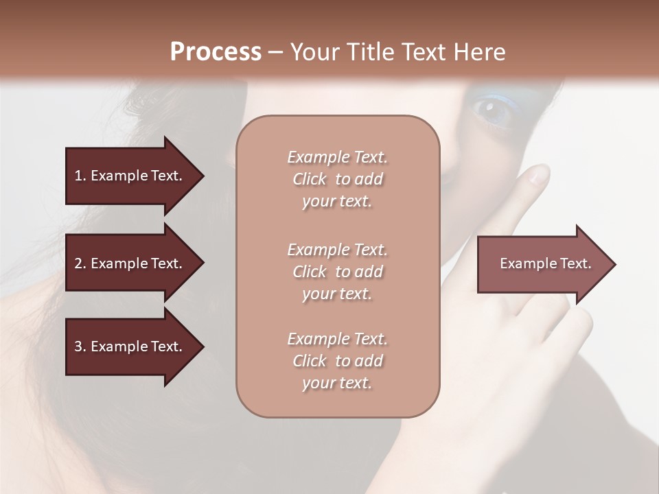 Face Gray Makeup PowerPoint Template