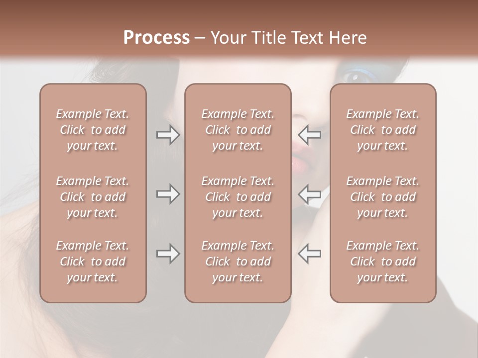 Face Gray Makeup PowerPoint Template