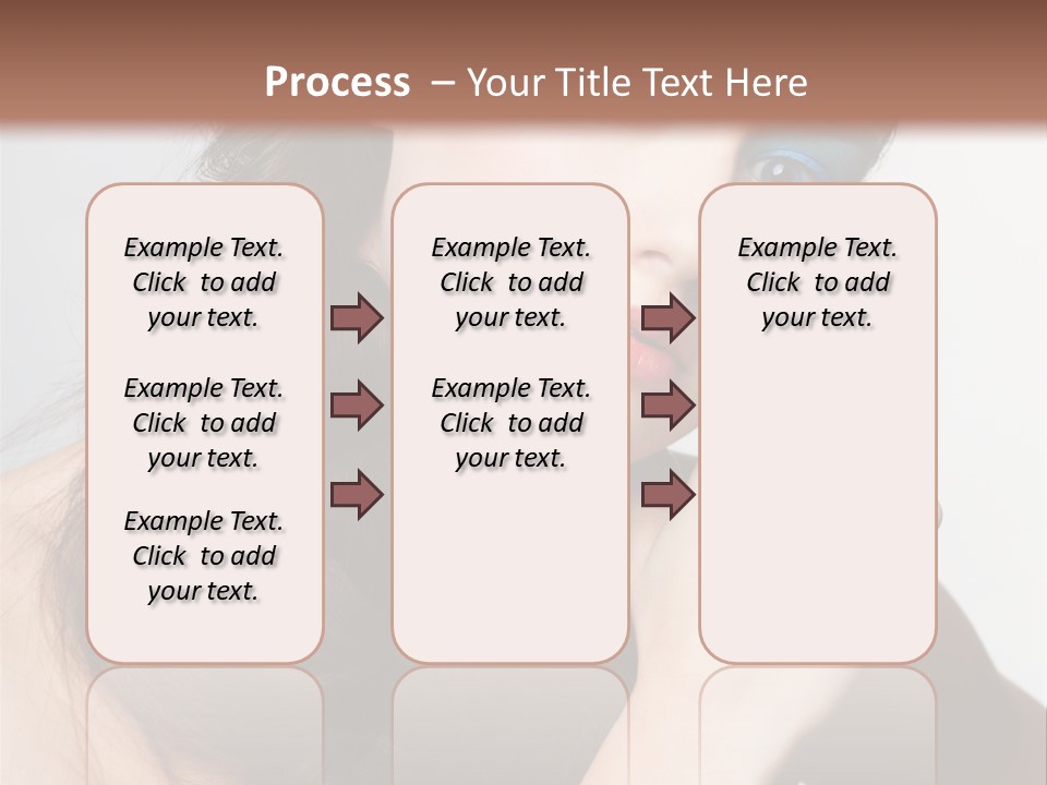 Face Gray Makeup PowerPoint Template