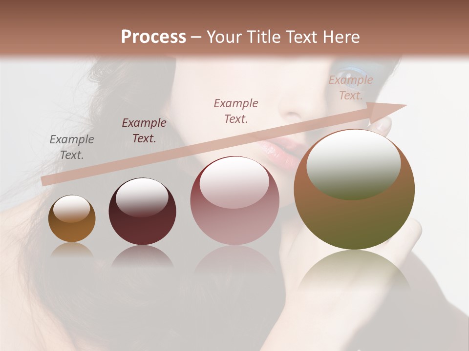 Face Gray Makeup PowerPoint Template