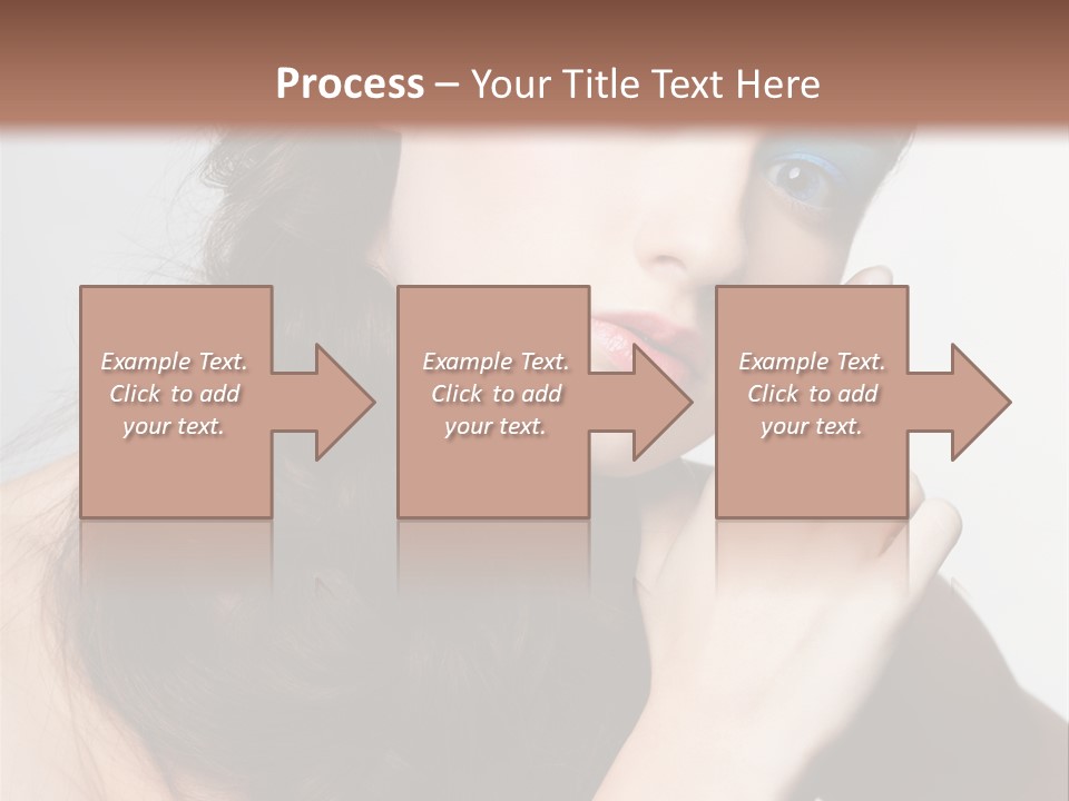 Face Gray Makeup PowerPoint Template