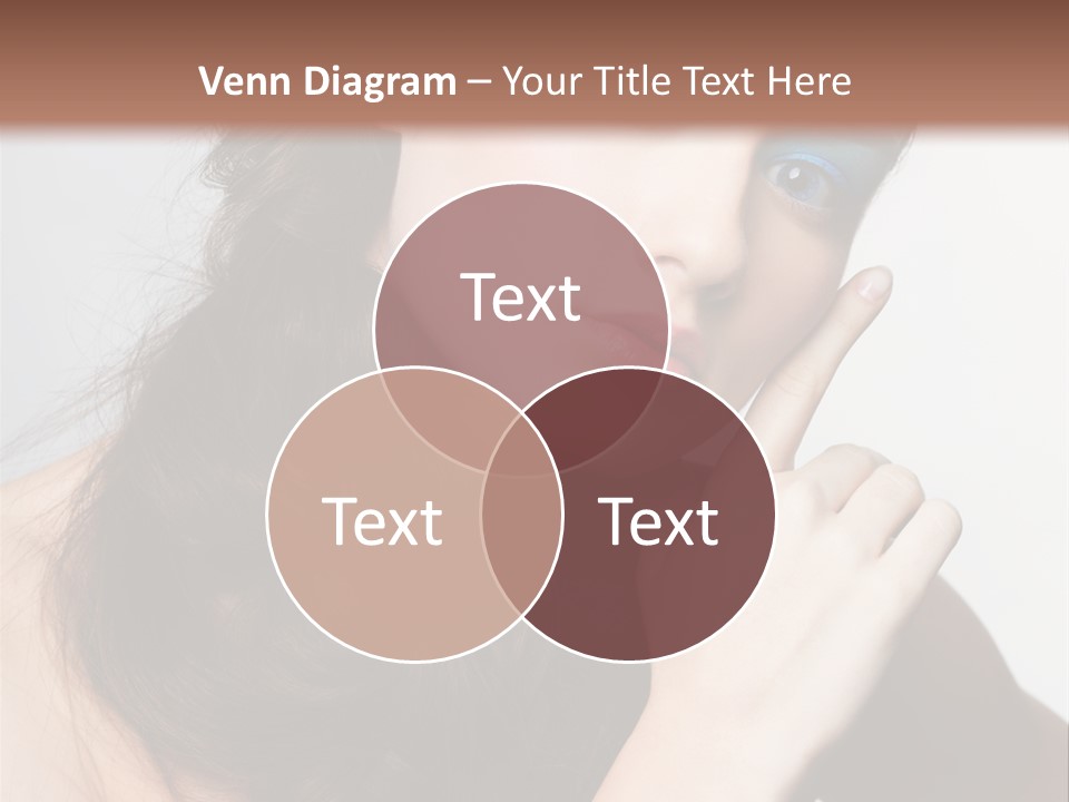 Face Gray Makeup PowerPoint Template