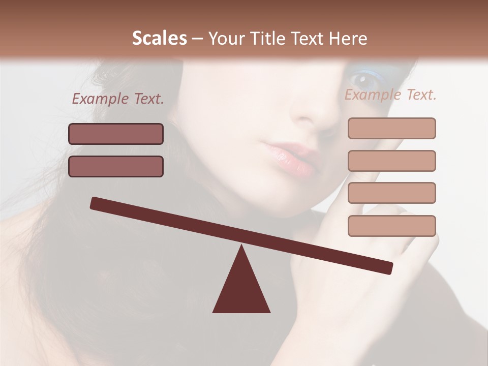 Face Gray Makeup PowerPoint Template