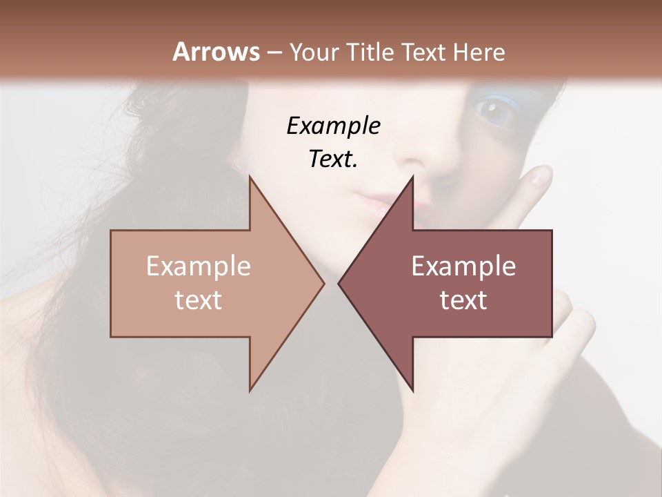 Face Gray Makeup PowerPoint Template