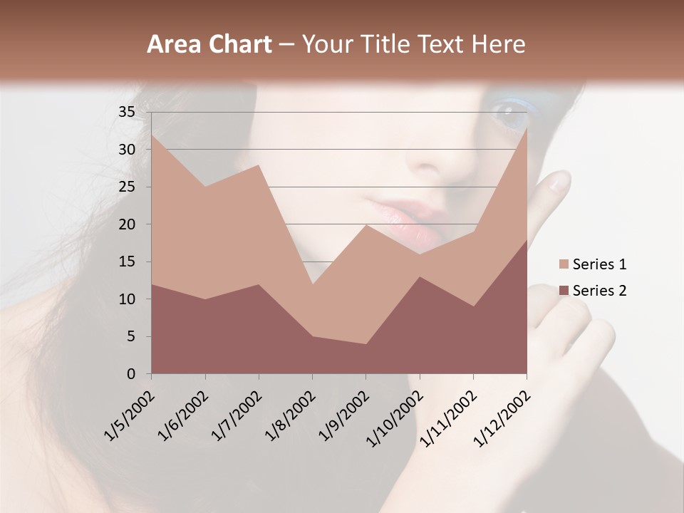 Face Gray Makeup PowerPoint Template
