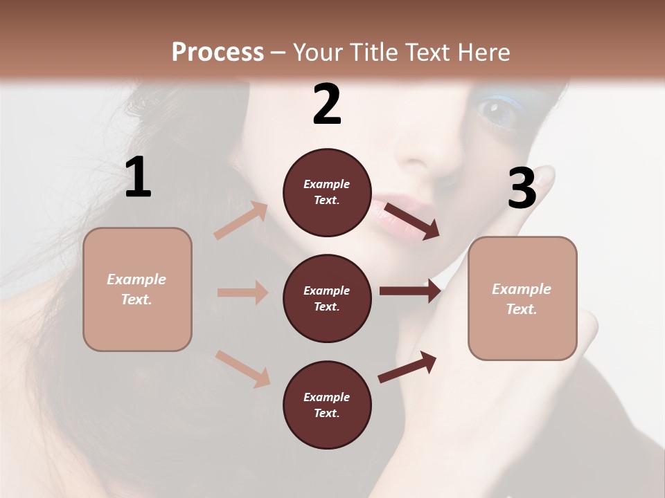 Face Gray Makeup PowerPoint Template