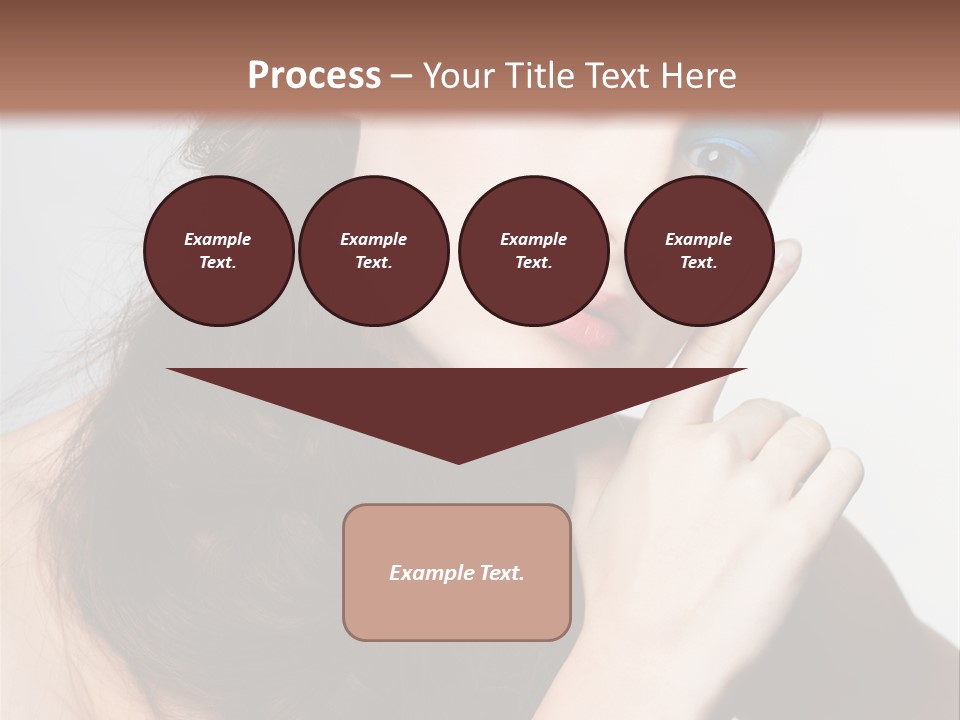Face Gray Makeup PowerPoint Template