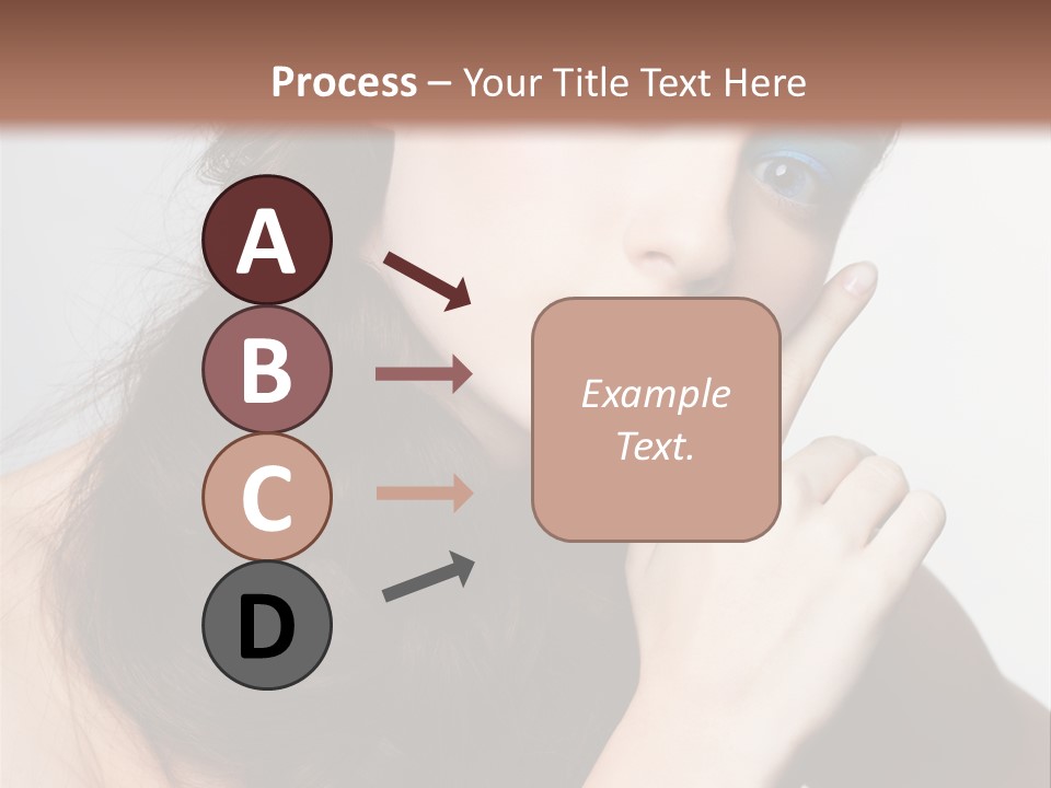 Face Gray Makeup PowerPoint Template