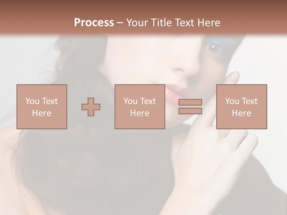 Face Gray Makeup PowerPoint Template