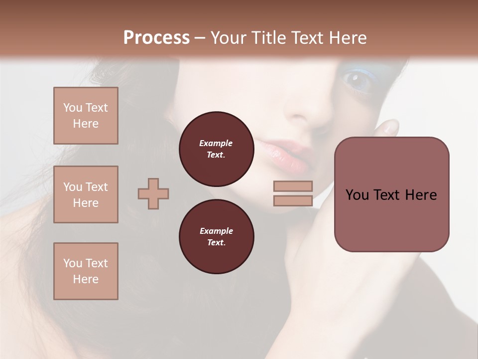Face Gray Makeup PowerPoint Template